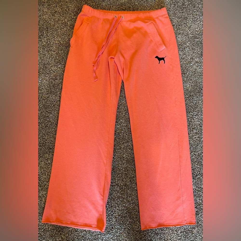 Large Pink, Victoria Secret’s sweatpants. Excellent condition.